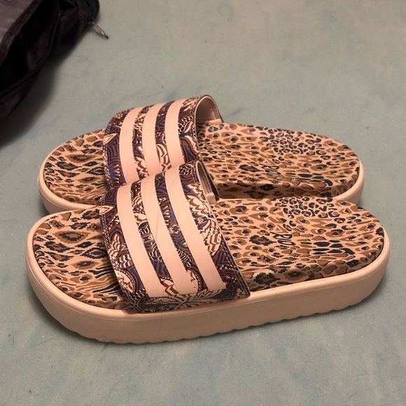 Adidas + Farm Rio Platform Slides - Picture 2 of 4